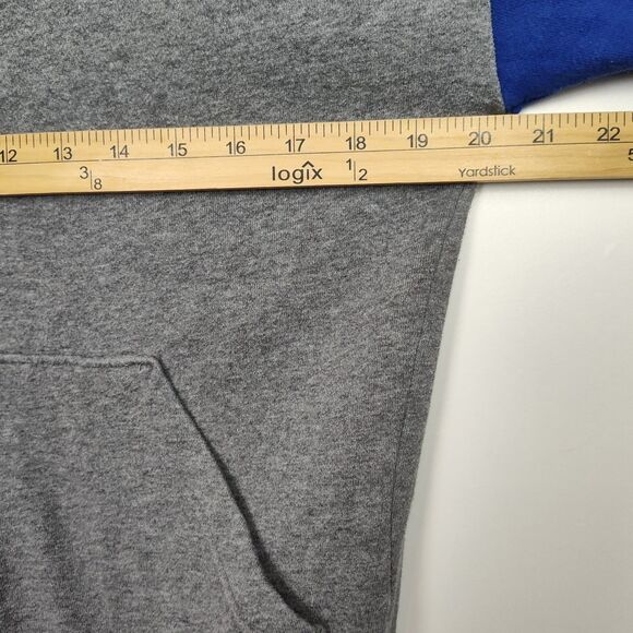 Adidas Hoodie Sweatshirt Boys' Size L 14/16 Multicolor Embroidered Logo Pockets - Picture 5 of 10